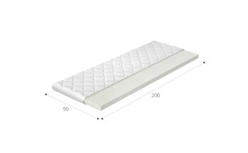 NABBI P25 90 obojstranný penový matrac (topper) PUR pena / látka – Obrázok 3