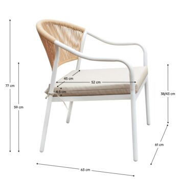 Predstavujeme vám záhradný nábytok z umelého ratanu Palny v elegantnej kombinácii bielej a béžovej farby. Tento moderný set je ideálnym riešením pre vašu záhradu, terasu alebo balkón, kde poskytne pohodlné sedenie až pre štyri osoby. Vďaka svojmu hranatému tvaru a svetlým farbám…