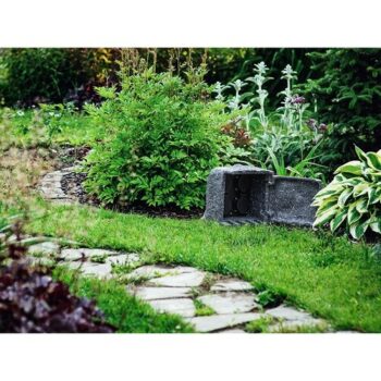 PANLUX PN42000001 Záhradná rozbočka Stone 4Z 4 zásuvky, sivá