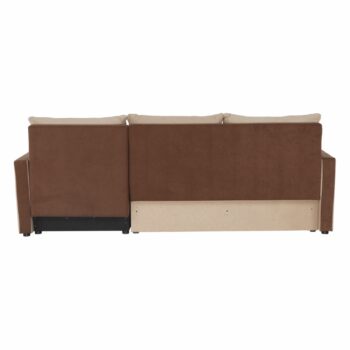 Rohová sedačka s rozkladom Paulita New L/P v elegantnej kombinácii hnedej a béžovej farby je ideálnym riešením pre moderné interiéry. Táto sedačka značky KONDELA ponúka nielen štýlový vzhľad, ale aj praktické funkcie, ktoré ocení každá domácnosť.
