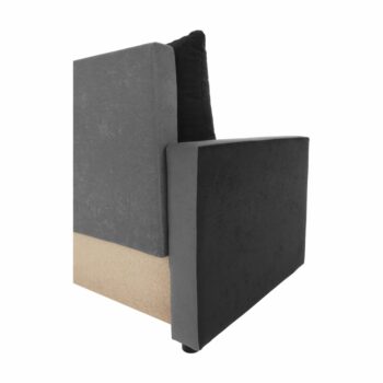 Rohová sedačka s rozkladom Paulita New L/P v elegantnej kombinácii sivej a čiernej farby je ideálnym riešením pre moderné interiéry. Táto sedačka značky KONDELA ponúka nielen štýlový vzhľad, ale aj praktické funkcie, ktoré ocení každá domácnosť.