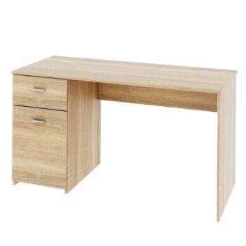 Zariaďte modernú a elegantnú izbu Vášmu teenagerovi, či pracovňu pre Vás, s PC stolíkom BANY. Rozmery stola sú (ŠxHxV): 140x60x76 cm. Vyrobený je z kvalitnej laminovanej DTD (drevotriesková doska) vo farebnom prevedení dubu sonoma. Určite oceníte úložný priestor, ktorý ponúka v podobe jedného…
