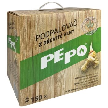 PE-PO Podpaľovač z drevitej vlny, 150 ks