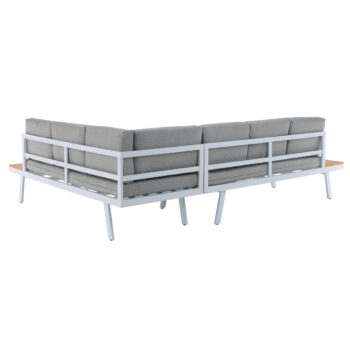 Predstavujeme vám kovový záhradný nábytok Pelor v elegantnej kombinácii farieb biela, svetlosivá a dub. Tento moderný set je ideálnym riešením pre vašu záhradu, kde poskytne pohodlné sedenie až pre šesť osôb. Vďaka svojmu hranatému tvaru a svetlým farebným prevedeniam sa ľahko začlení do…