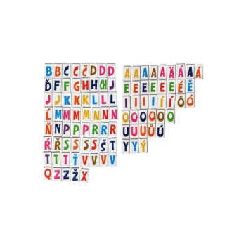 PEXI Magnetické písmenká na chladničku 100 dielikov v krabici 19x18x5cm