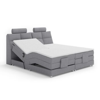 Moderná, elektricky polohovateľná posteľ typu boxspring POLERMA NEW 180 v sivom prevedení látky Soro 90 sa postará o pohodlie, praktickosť a luxus. Je ideálna pre tých, ktorí si potrpia na maximálny komfort pri spánku a relaxácii. Medzi jej prednosti patrí…