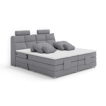 Moderná, elektricky polohovateľná posteľ typu boxspring POLERMA NEW 180 v sivom prevedení látky Soro 90 sa postará o pohodlie, praktickosť a luxus. Je ideálna pre tých, ktorí si potrpia na maximálny komfort pri spánku a relaxácii. Medzi jej prednosti patrí…