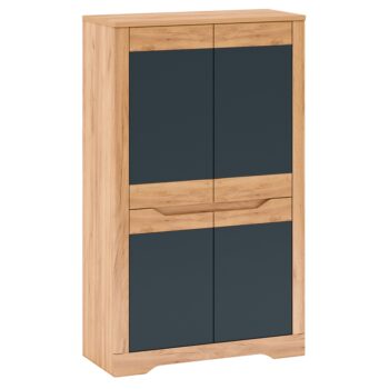 Policová skriňa FIDEL I je jedným z moderných komponentov sektorového nábytku FIDEL. Rozmery skrine sú (ŠxHxV): 95x42x159,5 cm. Hrúbka materiálu korpusu je 16 mm, hrúbka materiálu vrchnej dosky je 22 mm. Originálny dizajn skrine si zamilujete a poteší Vás bohatý úložný priestor v podobe políc. Ak…