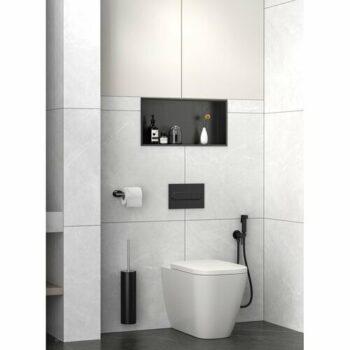 POLYSAN 1301-53B Inserta zapustená polica do obkladu 51 x 27 cm, nehrdz. oceľ, antracit