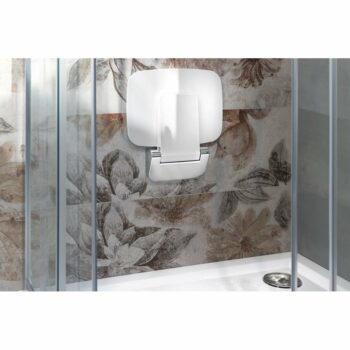 POLYSAN CW1110W Saap sklopné sedátko do sprchového kúta 35 x 32,8 cm, biela
