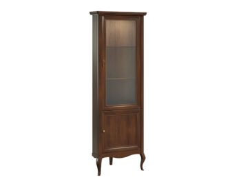 Elegantný a praktický kúsok nábytku vo forme rustikálnej rohovej vitríny s osvetlením PRATO PR-W/N môže obohatiť aj Váš interiér. Stojí na pôvabne tvarovaných nožičkách a je tu pre Vás, aby Vám poskytla toľko úložného priestoru, koľko si zaželáte. Jej rozmery sú (ŠxHxV): 74,2x47,2x207,5 cm.…