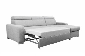 Rozkladacia sedačka PRIOLA je spojením skvelého moderného dizajnu a elegancie. Vyniká nielen svojím vzhľadom, ale i praktickým spracovaním. Je vhodná do moderných typov interiérov.Sedák je tvorený kvalitnými vlnovcovými pružinami v kombinácii s PUR penou. Zabezpečuje tak maximálny komfort počas sedenia. Je čalúnená látkou ST 1101.Sedačka má praktické polohovacie záhlavníky. Disponuje tiež úložným priestorom na uloženie vašej posteľnej bielizne a podobne. Po rozložení vám poskytne spaciu plochu o rozmere: 225 x 125 cm. Je vhodná na príležitostné spanie.Rozmery rohovej sedačky (š,d,v): 270 x 170 x 103 cm. Hĺbka sedadla: 86 cm.Sedačka je univerzálna - je možné ju zložiť s pravým aj ľavým umiestnením rohu.