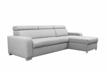 Rozkladacia sedačka PRIOLA je spojením skvelého moderného dizajnu a elegancie. Vyniká nielen svojím vzhľadom, ale i praktickým spracovaním. Je vhodná do moderných typov interiérov.Sedák je tvorený kvalitnými vlnovcovými pružinami v kombinácii s PUR penou. Zabezpečuje tak maximálny komfort počas sedenia. Je čalúnená látkou ST 1101.Sedačka má praktické polohovacie záhlavníky. Disponuje tiež úložným priestorom na uloženie vašej posteľnej bielizne a podobne. Po rozložení vám poskytne spaciu plochu o rozmere: 225 x 125 cm. Je vhodná na príležitostné spanie.Rozmery rohovej sedačky (š,d,v): 270 x 170 x 103 cm. Hĺbka sedadla: 86 cm.Sedačka je univerzálna - je možné ju zložiť s pravým aj ľavým umiestnením rohu.