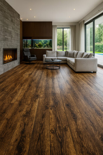 PVC podlaha - lino Toptex Cracked Oak 693D, na mieru, šíře 4m,5m, hnedá, filc, chodba / predsieň