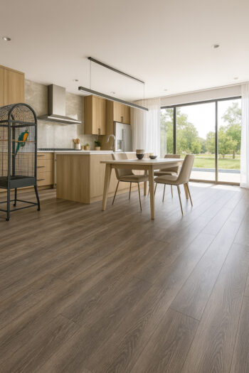 PVC podlaha - lino Toptex Texas Oak 693D, na mieru, šíře 4m,5m, hnedá, filc, chodba / predsieň