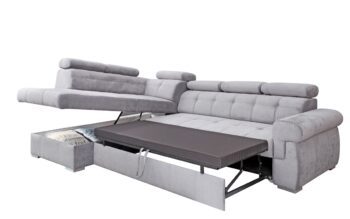 PYKA Atlanta L rohová sedačka s rozkladom a úložným priestorom svetlosivá (Gusto 82) - Image 3