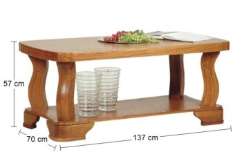 PYKA Fryderyk konferenčný stolík drevo D3 – Obrázok 2