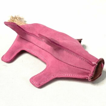 PafDog Prasiatko Pinky hračka pre psov z kože a juty, 28 cm