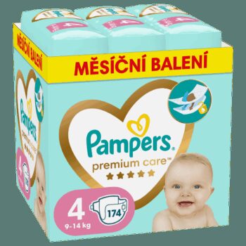 Pampers Plienky Premium Care 174 ks, veľkosť 4