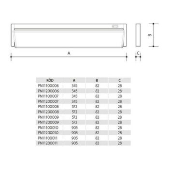 Panlux Kuchynské LED svietidlo Versa, š. 90,5 cm, 15 W, IP20