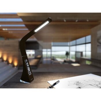Panlux PN15100002 Stolná LED lampička s dotykovým vypínačom Lord, hnedá koža
