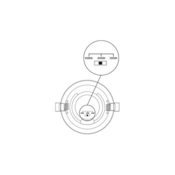 Panlux PN22400001 Podhľadové LED svietidlo Downlight CCT Round biela, 6 W