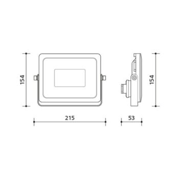 Panlux PN34300015 Reflektorové svietidlo Vana profi S sivá, 30 W