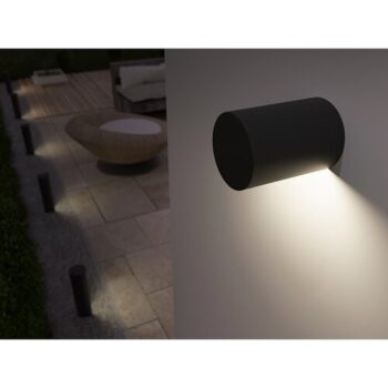 Panlux PN42100013 Záhradné LED nástenné svietidlo Costa N antracit, 12 W