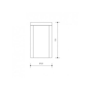 Panlux PN42100013 Záhradné LED nástenné svietidlo Costa N antracit, 12 W
