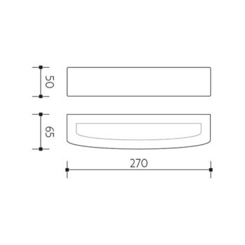 Panlux PN42100014 Záhradné LED nástenné svietidlo Bloco sivá, 10 W