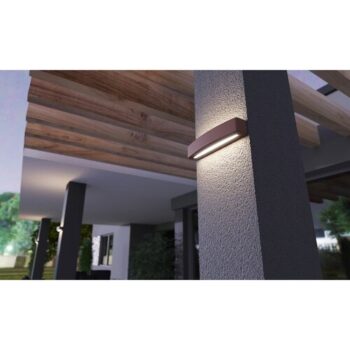 Panlux PN42100015 Záhradné LED nástenné svietidlo Bloco antracit, 10 W
