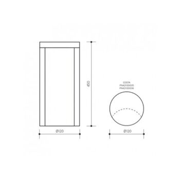 Panlux PN42100036 Záhradné LED svietidlo Costa hnedá, 13 W