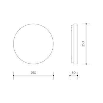 Panlux Prisadené LED svietidlo Olga 10 W, biela