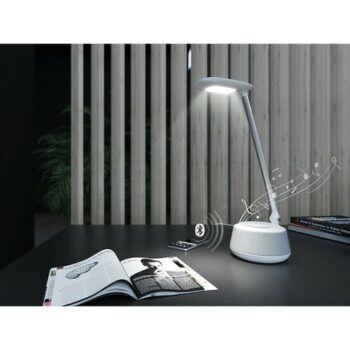 Panlux Stolná LED lampa Moana Music s bluetooth reproduktorom biela, 6 W