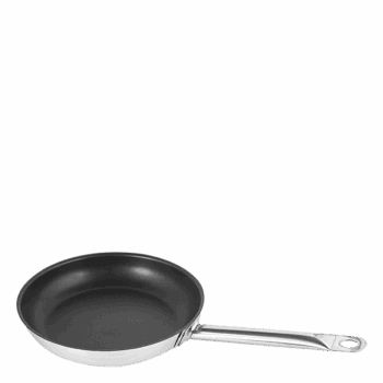 Panvica Orion s priemerom 24 cm, povrch sa nelepí, ani nepripaľuje. Odporúčania výrobcu: - panvica znáša vysoké teploty až do 260 °C - na udržanie povrchových vlastností panvice sa odporúča používať kuchynské náčinie vyrobené z mäkkých materiálov (drevo alebo silikón) Materiál: nehrdzavejúca oceľ 18/10, nepriľnavý povrch Dno: 2 vrstvy, magnetická platňa z nehrdzavejúcej ocele Typ dosky: plynová, elektrická, sklokeramická a indukčná varná doska Pokrievka: bez pokrievky Výhody: šetrí energiu, rovnomerná distribúcia tepla, rúčka z nehrdzavejúcej ocele