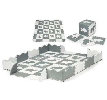 Penová podložka pre deti  151 x 151 cm - puzzle zvieratka