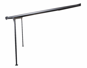Pergola 436 x 305 cm (čierna + transparentná polykarbonát)