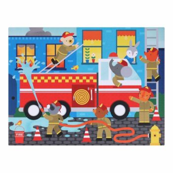 Petit Collage Podlahové puzzle Hasiči