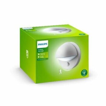 Philips 16246/87/16 June Vonkajšie nástenné svietidlo s čidlom 19,5 cm, sivá