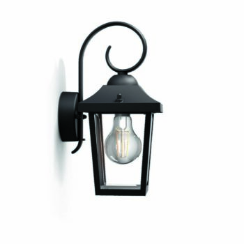 Philips 17236/30/PN Buzzard Vonkajšie nástenné svietidlo 29 cm, čierna