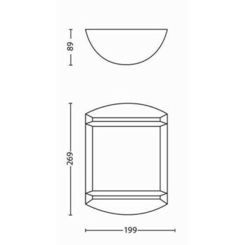 Philips 17320/31/P3 Antelope Vonkajšie nástenné LED svietidlo 28 cm, biela