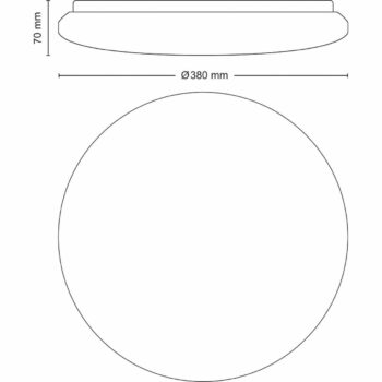 Philips 8720169196070 stropné LED svietidlo Izso 1x 24 W 2500lm 2700-6500K, pr. 38 cm + ovládač