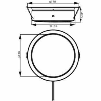 Philips 8720169212824 podhľadové LED svietidlo Diamond, 1x 6,5 W 1150lm 3000K