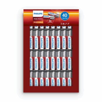 Philips Batéria AAA 1,5 V Power Alkaline, 40 ks