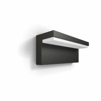 Philips Bustan UltraEfficient vonkajšie nástenné LED svietidlo 3,8 W 4000K, antracit