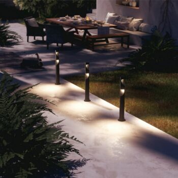 Philips Desi GardenLink vonkajší LED stĺpik Low Voltage súprava 3 ks, čierna, 70 cm, 3x1,5 W, 3x180 lm, 2700 K