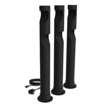Philips Desi GardenLink vonkajší LED stĺpik Low Voltage súprava 3 ks, čierna, 70 cm, 3x1,5 W, 3x180 lm, 2700 K