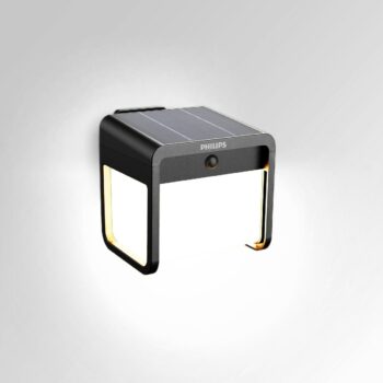 Philips Ezra UltraEfficient solárne LED svietidlo, senzor, čierna, 1,8 W, 250/25 lm, 3000 K