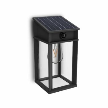 Philips Geri UltraEfficient solárne LED svietidlo so senzorom antracit, 3,2 W, 500 lm, 2700 K