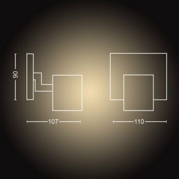Philips Hue 53090/30 / P9 LED bodové svietidlo Runner 1x5,5W | GU10 | 2200-6500K - Bluetooth, inteligentné